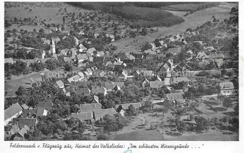 AK / Ansichtskarte Feldrennach Straubenhardt Enzkreis BW Panorama Heimat des Volksliedes Im schoensten Wiesengrund...