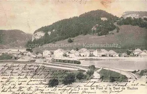 AK / Ansichtskarte Vaulion Orbe VD Le Pont et la Dent de Vaulion
