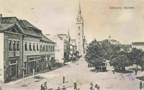 AK / Ansichtskarte Caslavi Caslav Tschaslau CZ Namesti Platz Zentrum Kirche