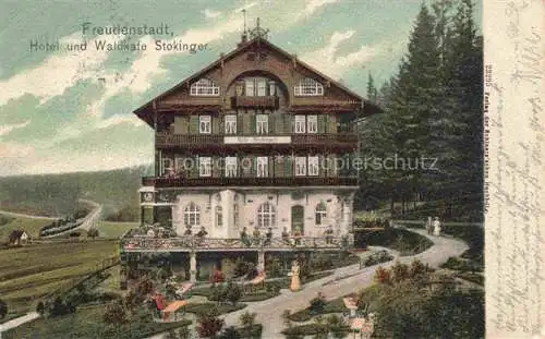 AK / Ansichtskarte FREUDENSTADT Hotel Waldcafé Stokinger im Schwarzwald