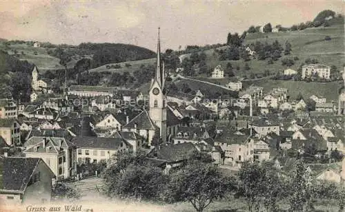 AK / Ansichtskarte Wald  ZH Ansicht mit Kirche