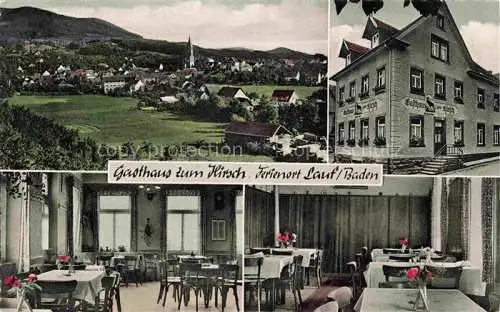AK / Ansichtskarte Lauf Baden Panorama Gasthaus zum Hirsch Restaurant