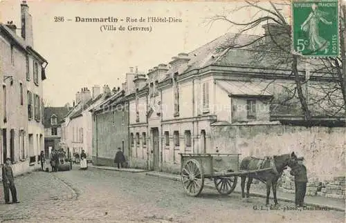 AK / Ansichtskarte Dammartin-en-Goele MEAUX 77 Seine-et-Marne Rue de l'Hôtel Dieu Pferdefuhrwerk