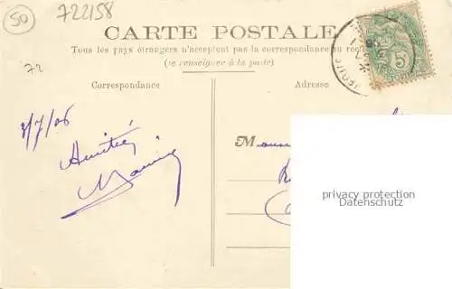 AK / Ansichtskarte Yvre-l Eveque LE MANS 72 Sarthe Rue Basse