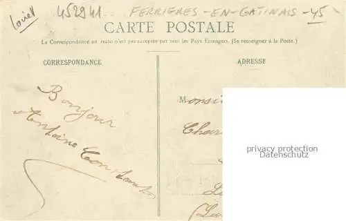 AK / Ansichtskarte Ferrieres-en-Gatinais Montargis 45 Loiret Rue du Village