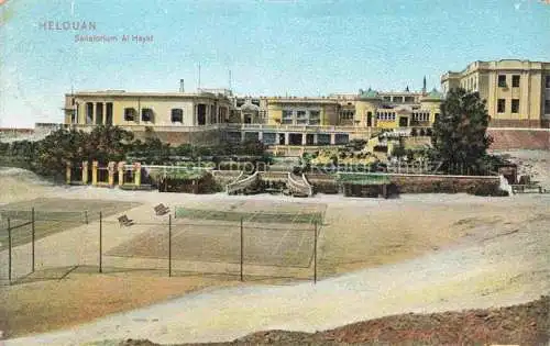 AK / Ansichtskarte Helouan Egypt Sanatorium Al Hayat Tennisplatz