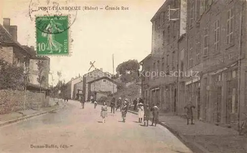 AK / Ansichtskarte Pont-Trambouze Villefranche-sur-Saone 69 Rhone Grande Rue