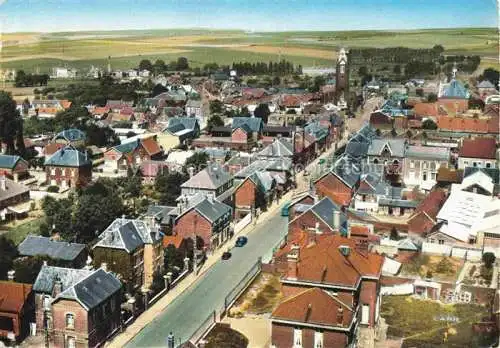 AK / Ansichtskarte Roisel Peronne 80 Somme Rue de la République vue aérienne