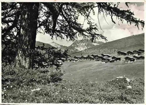 AK / Ansichtskarte Maedrigen Langwies Plessur GR Panorama Blick gegen Weissfluh