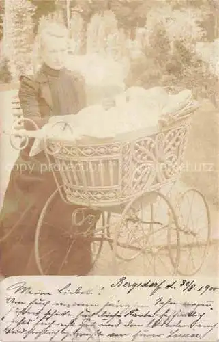 AK / Ansichtskarte Kinderwagen Bergedorf Hamburg Privatfoto 
