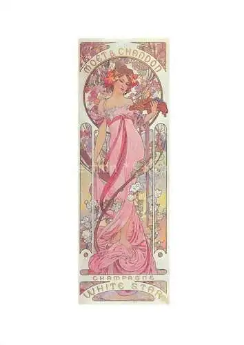 AK / Ansichtskarte MUCHA Alphonse Kuenstlerkarte Poster for Moet Chandon 