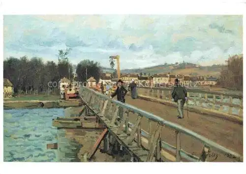 AK / Ansichtskarte SISLEY Alfred (1839-1899) Kuenstlerkarte Passerelle d Argenteuil