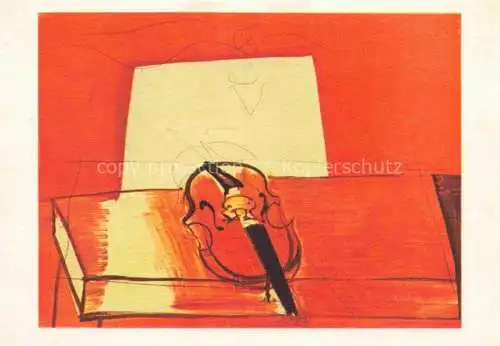 AK / Ansichtskarte DUFY R. Kuenstlerkarte The red violin 