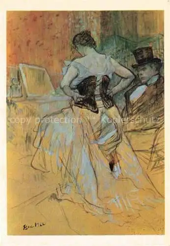 AK / Ansichtskarte TOULOUSE-LAUTREC Henri de (1864-1901) Kuenstlerkarte Conquete de Passage 