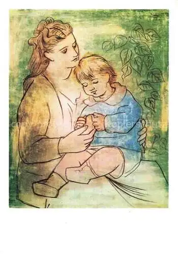 AK / Ansichtskarte PICAssO Pablo (1881-1973) Kuenstlerkarte Mutter und Kind