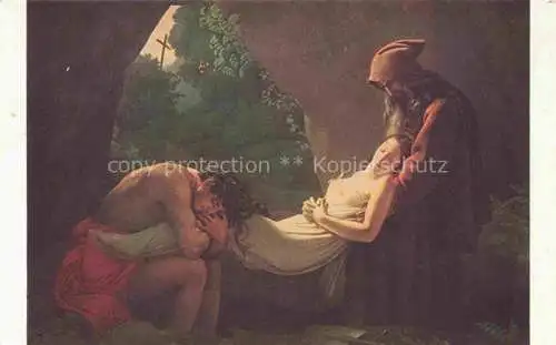 AK / Ansichtskarte ROUCY-TRIOSON A. L. Girodet de Kuenstlerkarte Atala im grabe Louvre 