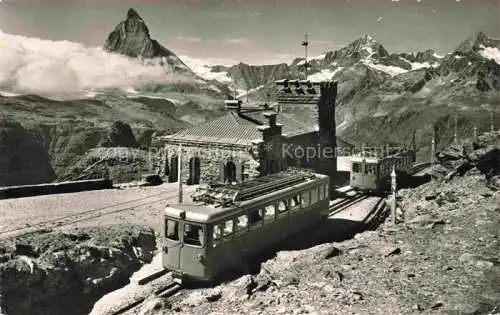 AK / Ansichtskarte Bergbahn Zermatt Gornergratbahn Matterhorn 