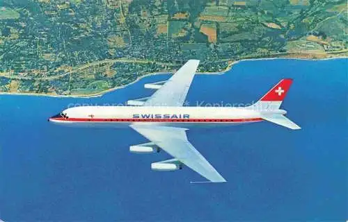 AK / Ansichtskarte FLUGZEUGE ZIVIL Douglas DC Swissair 