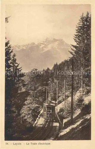 AK / Ansichtskarte Leysin VD Le Train electrique