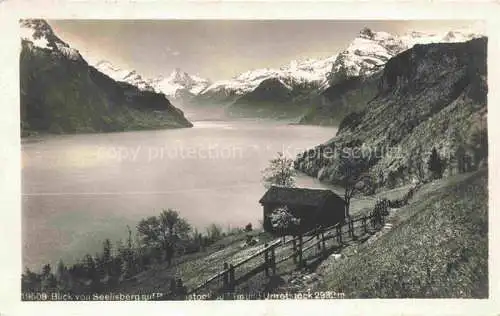AK / Ansichtskarte Seelisbergersee UR mit Blick auf Bristenstock und Urirotstock