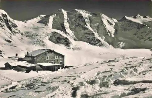 AK / Ansichtskarte Diavolezzahuette 2973m Bernina GR mit Piz Palue und Bellavista