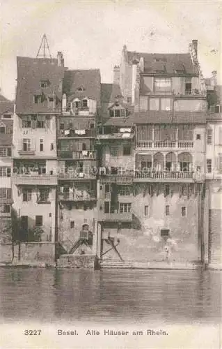 AK / Ansichtskarte BASEL BS Alte Haeuser am Rhein