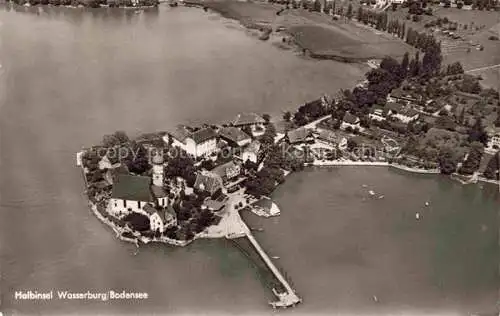 AK / Ansichtskarte Wasserburg am Bodensee Bayern Fliegeraufnahme