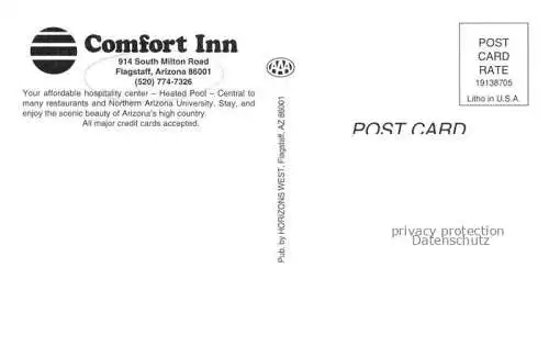 AK / Ansichtskarte Flagstaff Arizona USA Comfort Inn Pool