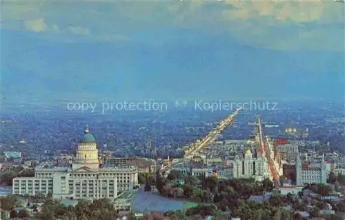 AK / Ansichtskarte Salt Lake City Utah USA Night view showing the State Capital