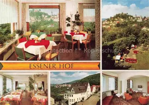 AK / Ansichtskarte Lindenfels Odenwald Hotel Pension Essener Hof Restaurant Gartenterrasse Luftkurort
