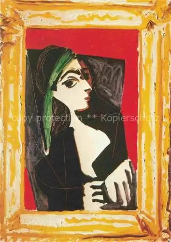 AK / Ansichtskarte PICAssO Pablo (1881-1973) Kuenstlerkarte Portrait Jacqueline