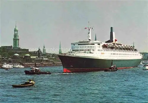 AK / Ansichtskarte Dampfer Oceanliner Hamburg Queen Elisabeth 2