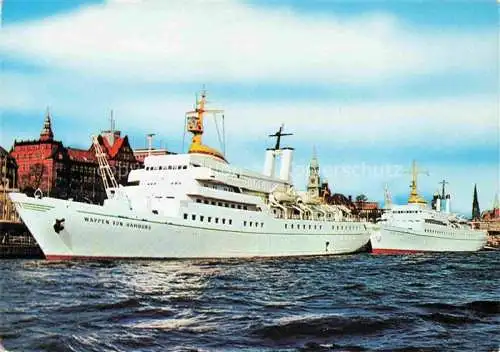 AK / Ansichtskarte Schiffe Ships Navires MS Wappen von Hamburg MS Alte Liebe