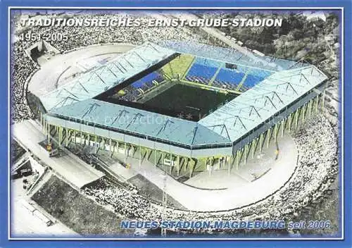 AK / Ansichtskarte Stadion Stadium Estadio Magdeburg Ernst Gruber 