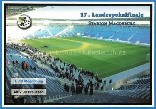 AK / Ansichtskarte Stadion Stadium Estadio Magdeburg MSV 90 Preussen