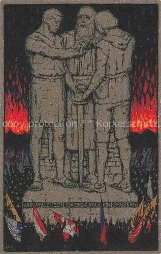AK / Ansichtskarte Bundesfeier Schweiz Jahrgang:  zu Gunsten durch den krieg 