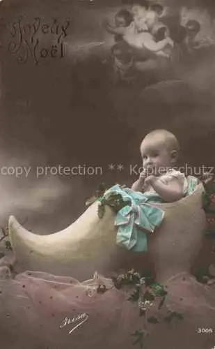 AK / Ansichtskarte Foto Irisa Nr. 3005 Noel Weihnachten Engelbaby 