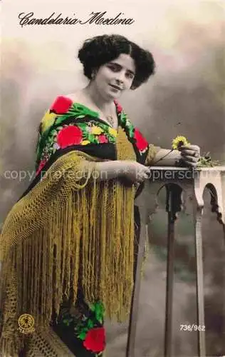 AK / Ansichtskarte Foto ER Madrid Nr. 736/962 Frau Rose 