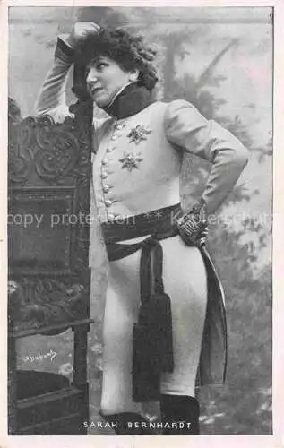 AK / Ansichtskarte Show  SchauspielerIN Actor Acteur Actrice Attore Attrice-- Sarah Bernhardt Lyon la Republique 