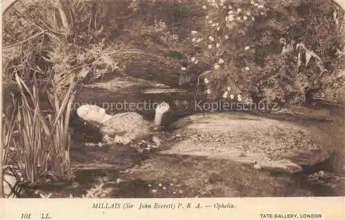 AK / Ansichtskarte MILLAIS John Everett Kuenstlerkarte Ophelia London 