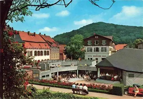 AK / Ansichtskarte Lindenfels Odenwald Kurgarten Kurkonzert Hotel Hessisches Haus