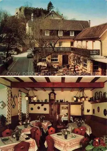 AK / Ansichtskarte Lindenfels Odenwald Altes Rauch'sches Haus Gasthaus Pension Gastraum