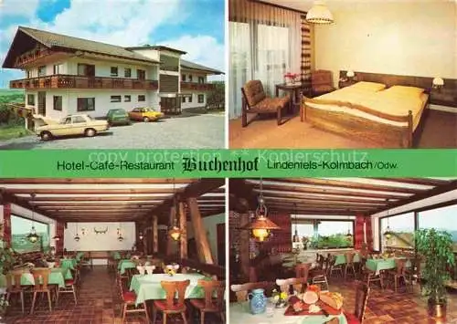 AK / Ansichtskarte Kolmbach Bensheim Hotel Café Restaurant Buchenhof Fremdenzimmer