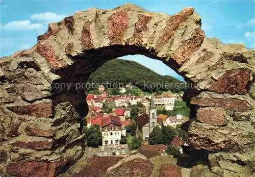 AK / Ansichtskarte Lindenfels Odenwald Blick durchs Burgtor