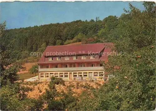 AK / Ansichtskarte Kirschhausen Heppenheim Bergstrasse Hessen Hotel Pension Haus Lulay