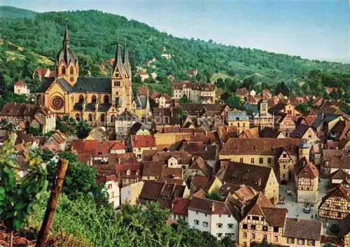 AK / Ansichtskarte Heppenheim Bergstrasse Panorama Blick von der Starkenburg