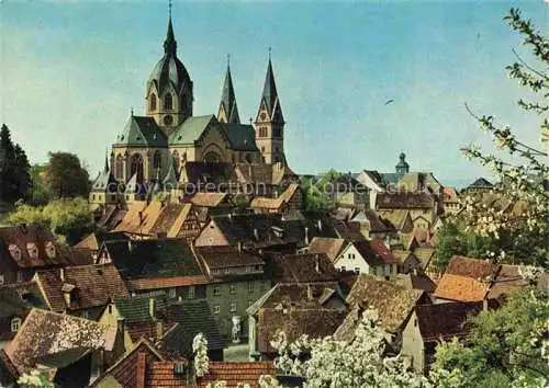 AK / Ansichtskarte Heppenheim Bergstrasse Stadtbild mit Dom