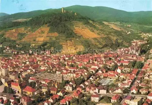 AK / Ansichtskarte Heppenheim Bergstrasse Panorama Blick zur Starkenburg