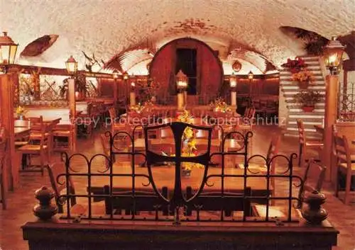 AK / Ansichtskarte Insel Mainau Historischer Comturey-Keller am Hafen 25000-Liter-Zehntfass