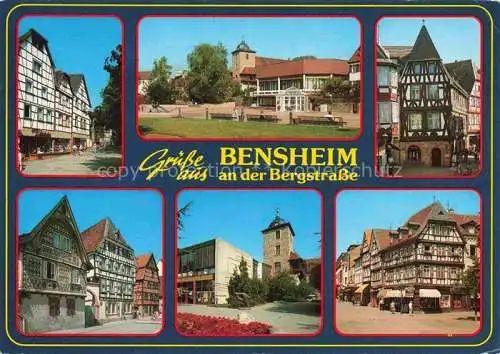 AK / Ansichtskarte Bensheim Bergstrasse Hessen Motive Altstadt Fachwerkhaeuser